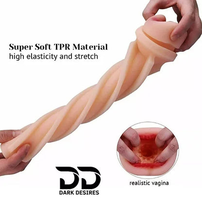 realistic vaginal masturbator cup for men. Soft, tight, and easy to clean pocket pussy design in India By DarkDesires.in