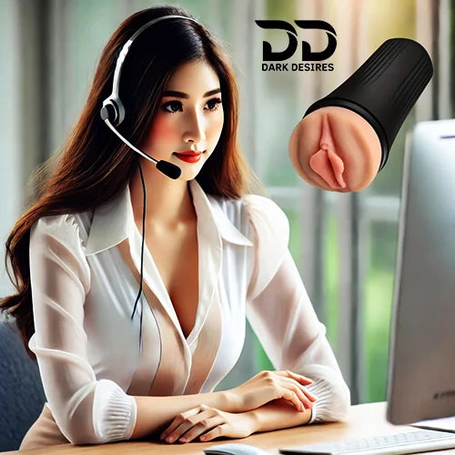 realistic vaginal masturbator cup for men. Soft, tight, and easy to clean pocket pussy design in India By DarkDesires.in
