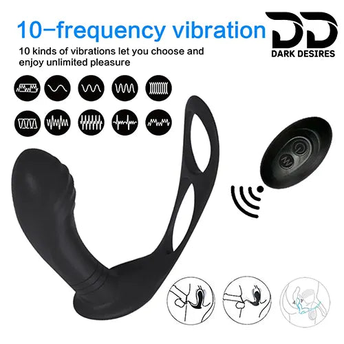 remote control prostate massager with penis ring in India By Darkdesires