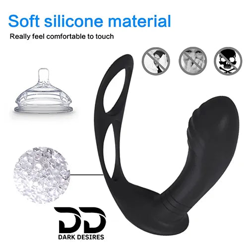 remote control prostate massager with penis ring in India By Darkdesires