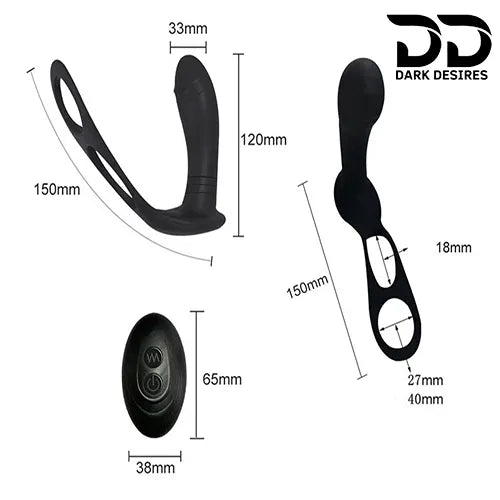 remote control prostate massager with penis ring in India By Darkdesires
