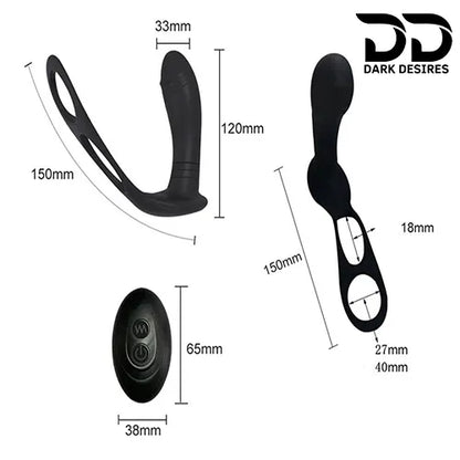 remote control prostate massager with penis ring in India By Darkdesires