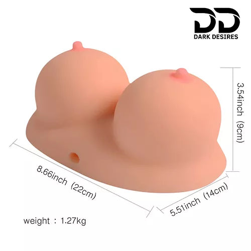  3 in 1 silicone male masturbator sex doll in india with big breast 3D design vagina anal double channels flesh color.