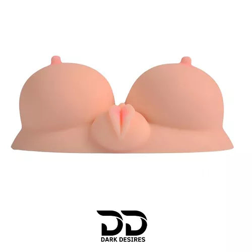  3 in 1 silicone male masturbator sex doll in india with big breast 3D design vagina anal double channels flesh color.