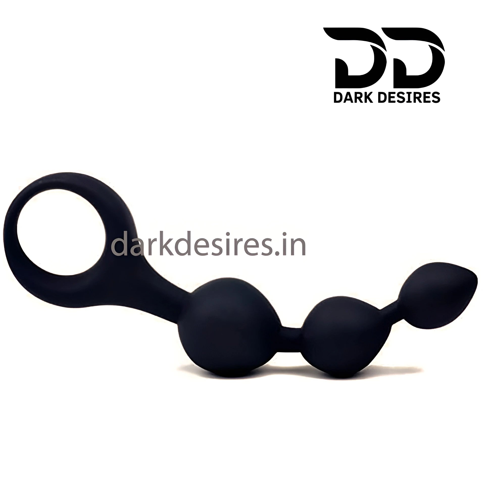 Silicone triple ball anal beads trainer made with body-safe materials