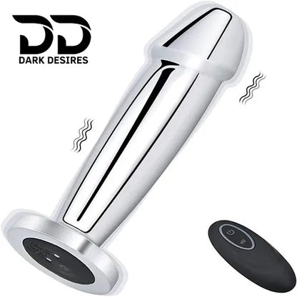 stainless steel vibrating butt plug in India by Darkdesires