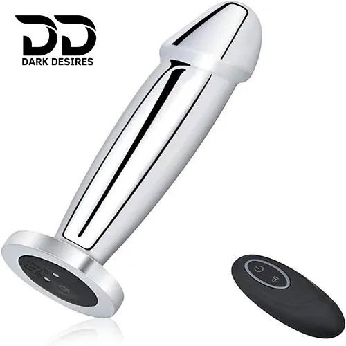 stainless steel vibrating butt plug in India by Darkdesires