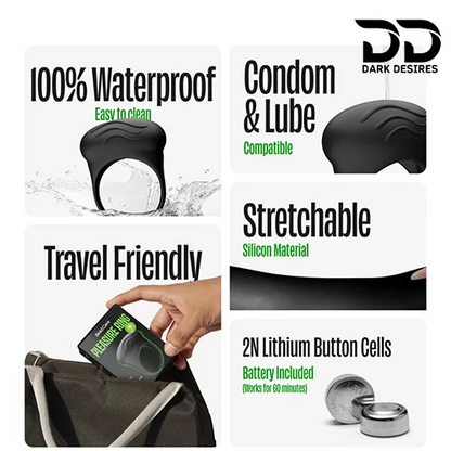 vibrating penis ring cock ring for men. Powerful, skin-friendly, and easy to use for enhanced performance and pleasure in India by DarkDesires.in
